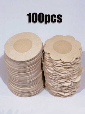 100 piezas de protectores desechables para pezones, sujetador invisible transpirable y autoadhesivo, accesorios de lencería y ropa interior para mujeres, vestidos de noche de escote bajo, sujetadores, accesorios de ropa interior, protectores de pezones para evitar exposición, suministros para fotografía de bodas, accesorios de ropa de boda