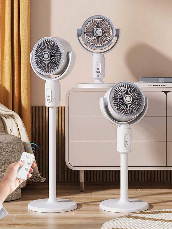 Rechargeable Floor Fan, Air Circulating Fan, Oscillating Fan, High Volume Circulation Fan, Household Pedestal Fan