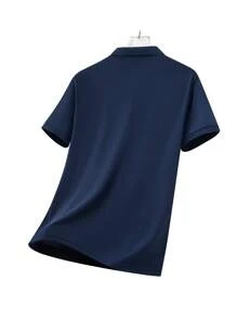 Camisa tipo polo para hombres para el verano, hecha de material de secado rápido, con confección 3D, ajuste ceñido, apropiada tanto para el trabajo como para el ocio, es el mejor regalo para los hombres.