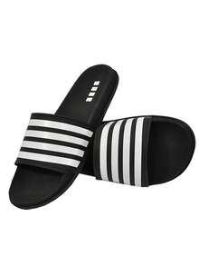 Men's Women's Slide Sandal Flip Flop Lightweight New Release - Black - View 3
