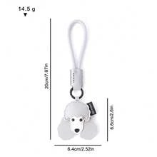 1 件时尚包包挂饰可爱猫咪贵宾犬钥匙扣钥匙链情侣礼物送给朋友汽车配件包饰背包适合学校卡通哥特 Y2K