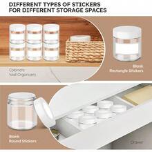 4 Oz Amber Glass Jar With Lids, 48 Pack Small Glass Candle Jars With Lids & Sticker, Empty Cosmetic Containers For Sample, Cream, Spice, Lotion, OintmentsSHEIN - 白色 - 查看 7