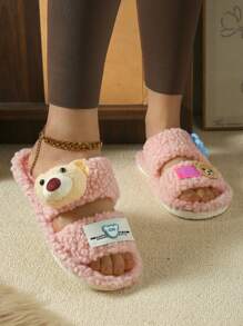 shensongni Women's Home Plush Slippers Animal Slippers Bear Slippers Black Slippers Cute Slippers Fashion Slippers EVA Thin Bottom Slippers Lightweight Slippers Soft Bottom Slippers Mute Slippers Wooden Floor Slippers Bedroom Slippers Indoor Slippers Household Slippers Patio Slippers Office Slippers Hotel Slippers Carpet Slippers Cartoon Slippers Fluffy Slippers Women Slippers