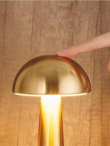 Luminaria Abajur Recarregável Led Cor e Brilho Ajustável Cogumelo Touch USB - Multicolorido - Visão 3