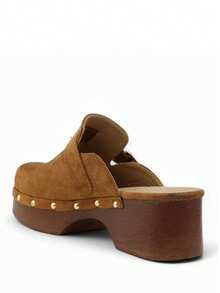 2026 New Retro Closed Toe Slippers, Vacation Beach Sandals For Women, Platform Thick Sole Slide Sandals For Outdoor Wear - Camel - View 5