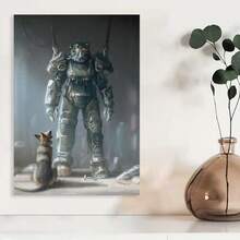 Framed Fallout 4 Classic Popular Game Posters & Prints On Canvas Wall Art Poster For Room Decor - Framed - View 3