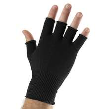 Beechfield Unisex Plain Basic Fingerless Winter Gloves (Black) - Black - View 2