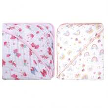 Kit 2 Soft Baby Bath Towels 70 Cm X 70 Cm Bublim - 女士毛巾套裝 1 - 查看 1