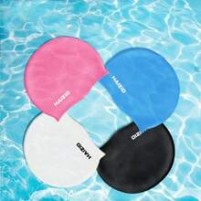 Silicone Swim Cap For Women With Long Hair And Loose Ends, Waterproof Ear Protection For Both Men And Women, Silicone Swim Cap