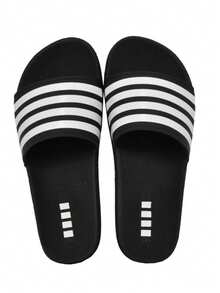 Men's Women's Slide Sandal Flip Flop Lightweight New Release - Black - View 1
