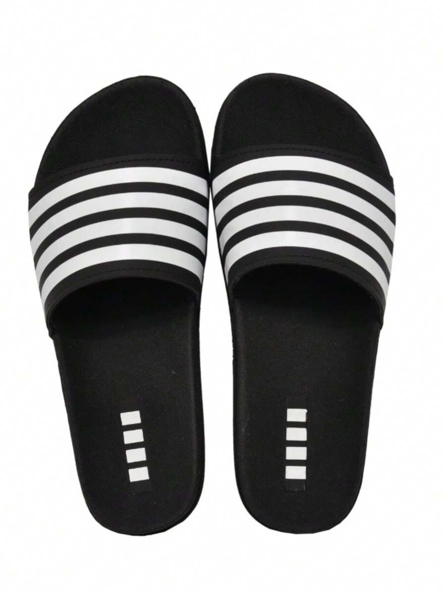 Men's Women's Slide Sandal Flip Flop Lightweight New Release - Black - View 1