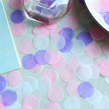 5000pcs 1 Inch Mixed Colors Round Paper Confetti, 1.8oz - Ideal For Wedding, Valentine's Day, Party, Holiday, Dining Table, Gifts, Home Decor, Graduation & Atmosphere Decoration - Multicolor - View 9