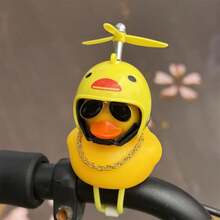 1pc Rubber Duck Motorcycle Handlebar Decor, Unique, For Street Motor Scooters, Motorcycle, Bicycle Dashboard Decoration, As Gift
