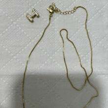 26pcs Stainless Steel English Alphabet Pendant Necklace, Fashion Accessory