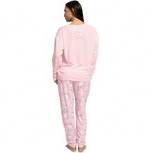 Disney Aristocats Long Pyjamas | Marie Womens' Long-Sleeved Pyjama Set | Ladies' Sleepwear - Pink - View 3