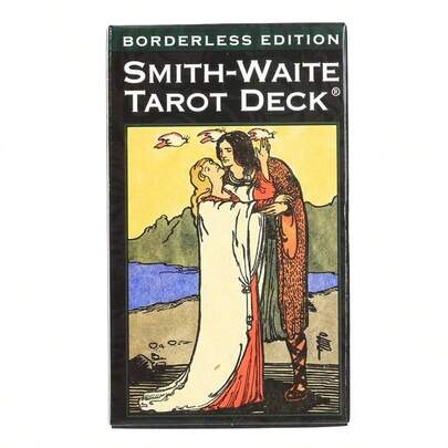 1pc Borderless Smith-Waite Tarot, Mysterious Fortune Telling Game, Party Game | Holiday Gifts