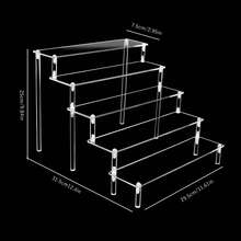 1 Acrylic Display Shelf, Perfume Rack Organizer, Transparent Acrylic Layer Shelf Extender, Suitable For Perfume Display Shelf, Desktop Organization, Figurine And Character Models, Paper Cup Display Shelf Extender
