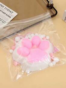 1 pieza Juguete para apretar con forma de pata de gato, juguete antiestrés para estudiantes y adultos, de plástico resistente, adecuado para todas las razas y tamaños, diseño kawaii de pata de animal, adecuado para oficina, vacaciones y regalos