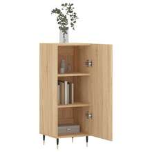 vidaXL Credenza Rovere Sonoma 34,5x34x90 Cm In Legno Multistrato - 棕色 - 查看 3