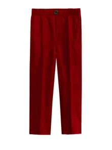 Tween Boys Suit, Boys Slim Fit Suit 2 Pieces, Blazer, Pants, Tie, Bowknot - Burgundy - View 5