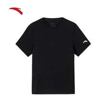 Anta Áo thun nam thoáng khí, nhanh khô, quần áo thể thao tập chạy bộ mùa hè mới - Đen cơ bản -4 - Xem 1