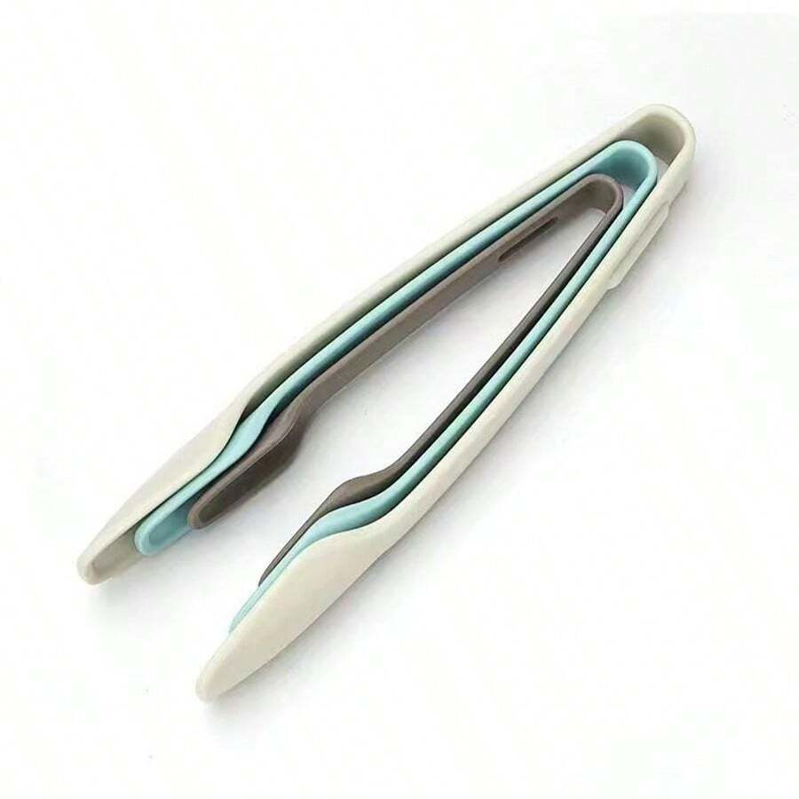 3pcs Plastic Food Tong Set ,Serving Tongs For Self-Service Buffer,Lightweight Plastic Cake Tongs