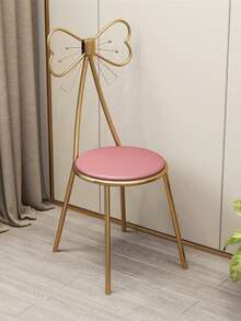 网红椅子设计 现代简约蝴蝶椅 极简化妆椅 居家可爱女生椅子 可拆卸靠背