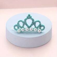 1/5pcs Faux Pearl Crown Pet Hair Clips - Stylish Crown Shape Bows For Dogs And Cats - Grooming Supplies And Accessories .