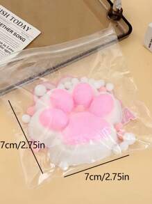 1 pieza Juguete para apretar con forma de pata de gato, juguete antiestrés para estudiantes y adultos, de plástico resistente, adecuado para todas las razas y tamaños, diseño kawaii de pata de animal, adecuado para oficina, vacaciones y regalos