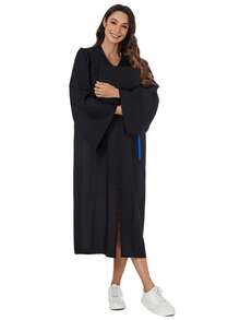 Toga de graduación de bachiller, toga de maestría - Negro - Ver 7