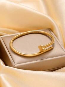 1pc/3pcs Stainless Steel Tarnish-Proof Luxury Zirconia Micro Diamond Bangle Bracelet, Unisex Design, Suitable For Mother's Day, Valentine's Day, Dates