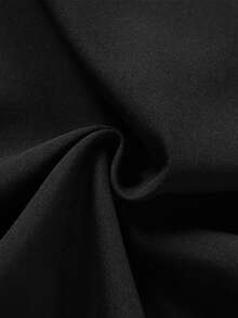 男士腰部抽绳口袋拉链下摆印花休闲运动跑步健身户外七分裤，男友风，春夏 - 黑色 - 查看 10