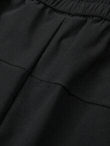 1pc Women's Lightweight Silky Sportswear Pants, Breathable Quick Dry, Ankle Cuffs, Drawstring Waist, Zipper Pockets, Suitable For Outdoor Activities And Leisure Walking