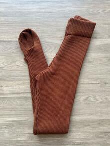 Turim Ribbed Foot Pants - Rỉ Nâu - Xem 1