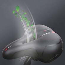 Sella per bicicletta, cuscino per sella da mountain bike, ammortizzante cavo, tipo palla cava, traspirante, universale - Sella per bicicletta, cuscino per sella da mountain bike, morbido silicone ispessito, universale con riflettente - Ciclo cavo, design traspirante, design a molla in gomma ammortizzante, bordo anteriore stretto e rotondo, nessuna usura della coscia, superficie in PU impermeabile e resistente all'usura