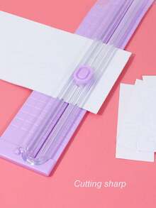 1 件 A3/A4 切纸机便携式照片切割机切纸机迷你圆角切纸器剪贴簿工具,返校,学校用品 - 彩色 - 查看 6