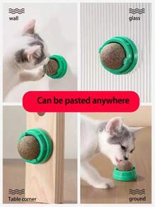 1pc Cat Lover And Cat Mom Lovenip Ball With RotatingFeature For Grinding Teeth AndCleaning,Cat Lover And Cat Mom Lovenip Ball WallSticking Crab Cat Lover And Cat Mom Love Toy, SuitableFor Cat/Dog Lover Gift And Dog/Cat Mom Love Pet Cat Lover And Cat Mom Loves To Play And RelieveBoredom Cat Lover And Cat Mom Love Chew Toy WithDigestion Promoting Agentcat Lover And Cat Mom Lovenip Ball, Adhesive Cat Lover And Cat Mom Love ToyTeeth Grinding Stick, Cat/Dog Lover Gift And Dog/Cat Mom Love PetProduct Green Color
