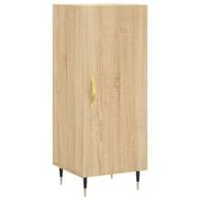 vidaXL Credenza Rovere Sonoma 34,5x34x90 Cm In Legno Multistrato - 棕色 - 查看 2