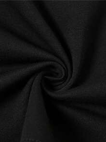 [Popular Choice] Stylish Casual Men's Letter Print T-Shirt - Men's Summer Graphic Pure Cottons T-Shirts - Crew Necked, Short-Sleeved, Soft, Comfortable, And Stylish | Flattering Solid Simple Tops - Black - View 3