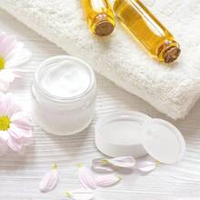 4 Oz Amber Glass Jar With Lids, 48 Pack Small Glass Candle Jars With Lids & Sticker, Empty Cosmetic Containers For Sample, Cream, Spice, Lotion, OintmentsSHEIN - 白色 - 查看 2