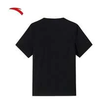 Anta Áo thun nam thoáng khí, nhanh khô, quần áo thể thao tập chạy bộ mùa hè mới - Đen cơ bản -4 - Xem 2