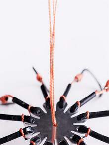 4pcs Flip-Up 12-Prong Fishing Hooks, Anti-Tangle Bait Exploding Hooks, Fishing Rod Rigging Hooks, Fishing Tackle Tools - Black and White - View 3