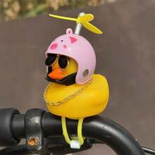 1pc Rubber Duck Motorcycle Handlebar Decor, Unique, For Street Motor Scooters, Motorcycle, Bicycle Dashboard Decoration, As Gift