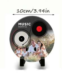 1pc Customized Photo Frame With Stand - Personalized Engraved Picture Display For Office Desk, Perfect Gift For Mother's Day, Father's Day, Wedding, Birthday, Etc., Home Harmony, Home & Living, Christmas Home Atmosphere, Autumn Home Refresh, Xmas Decoration