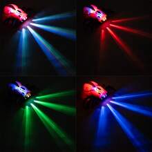 1 pieza Tren eléctrico, Tren monstruo, Tren miniatura de terror, Araña simulada, Araña monstruo, Ruedas omnidireccionales, Luces, Música, Regalo de Halloween, Regalo de Navidad, Vuelta a clases - Rojo - Ver 5