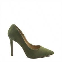 ZATTA Suzy High Heel Pumps - Nubuck Green - View 1