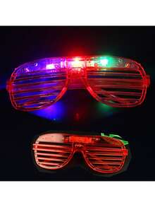 发光眼镜、LED 太阳镜、夜光派对用品、闪光玩具眼镜、派对礼物生日派对礼物万圣节