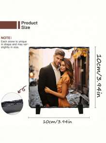 1pc Customized Photo Frame With Stand - Personalized Engraved Picture Display For Office Desk, Perfect Gift For Mother's Day, Father's Day, Wedding, Birthday, Etc., Home Harmony, Home & Living, Christmas Home Atmosphere, Autumn Home Refresh, Xmas Decoration