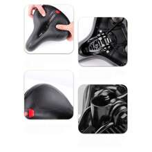 Sella per bicicletta, cuscino per sella da mountain bike, ammortizzante cavo, tipo palla cava, traspirante, universale - Sella per bicicletta, cuscino per sella da mountain bike, morbido silicone ispessito, universale con riflettente - Ciclo cavo, design traspirante, design a molla in gomma ammortizzante, bordo anteriore stretto e rotondo, nessuna usura della coscia, superficie in PU impermeabile e resistente all'usura