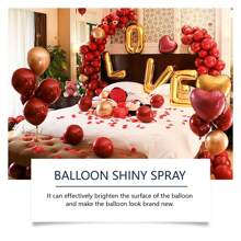 Latex Balloon Shine Spray, Long-Lasting Non-Oxidizing Enhanced Gloss Textured Atmosphere Spray